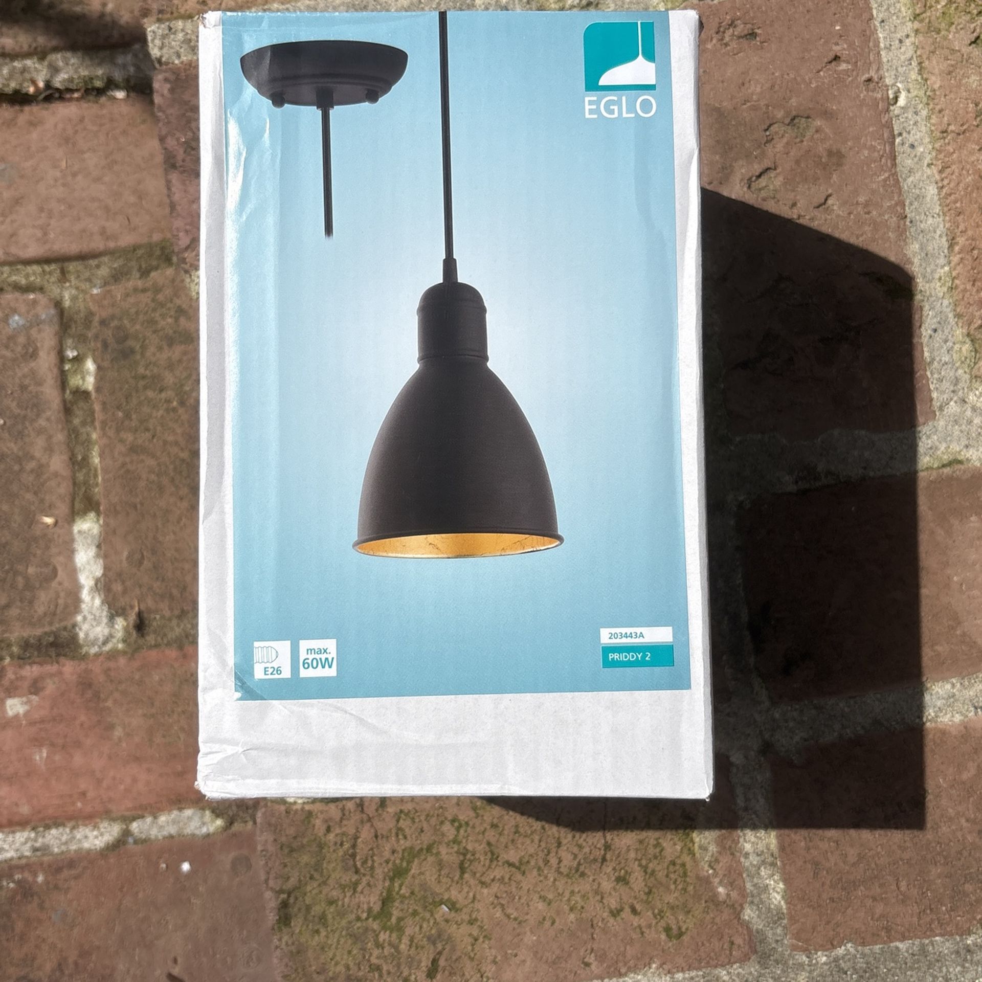 3 Matte Black And Gold Pendant Lights