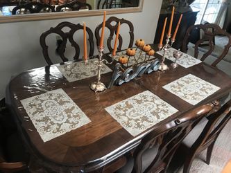 Dining table and buffet set