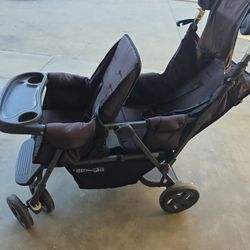 Stroller Black Clean Joovy 3 Kids Fit 1 Standing 