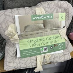Organic cotton 3 piece set King 