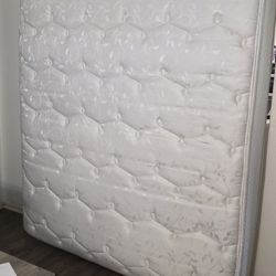 King Size Mattress + Iron Bed Frame