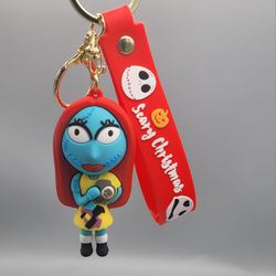 Sally 3D Nightmare Before Christmas Keychain with Carrying Strap 
