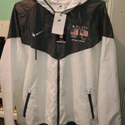 Team USA Nike Delta Airlines Windrunner M62068 Mens Hoodie Jacket With Side Zipper Pockets Size XL New With Tags