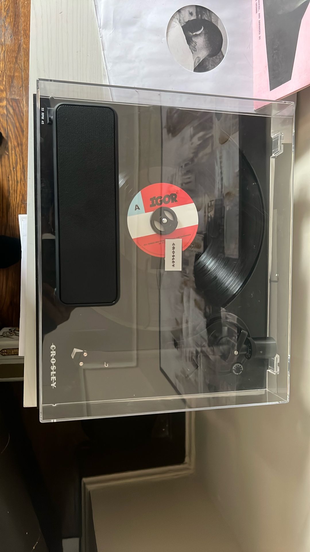 Record Player With Bluetooth Speaker