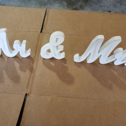 Wedding Mr. And Mrs. Wood Sign