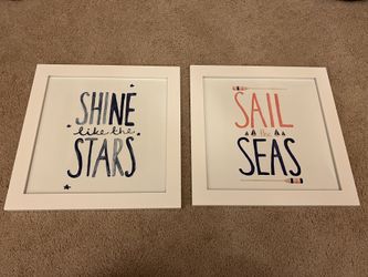 Beach Theme Framed Art