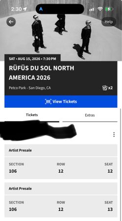 Rufus Du Sol Tickets For Petco Park
