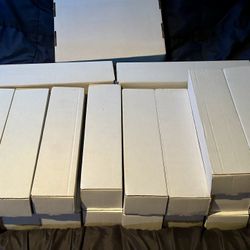 22  Large Long Boxes & 1 Extra Large Box Of Trading Cards 80% (Basketball Kobe, MJ etc) 10% Baseball 10% Football