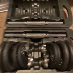 20 Lbs Dumbbell Set of 2 + Flat Bench 