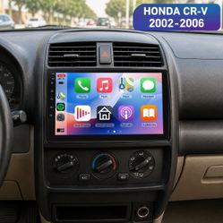 Honda CRV 2002-2006 Car Stereo 9” Wireless CarPlay Android Auto + Camera