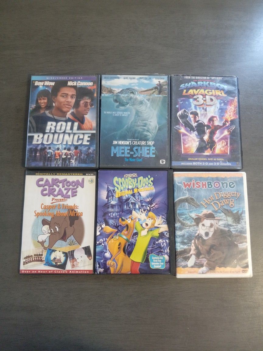 6 DVD Movie Lot Different Titles