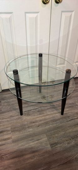 Vintage round end table