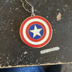Captain America shield keychain 