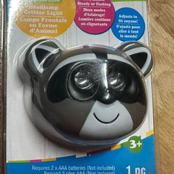 NEW REQUIRES BATTERIES Critter Head Lamp Outdoor Discovery Ultra Bright Light Bear Creatology NIP.