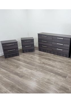 Dresser And 2 Nightstands  - Cómoda Y 2 Mesitas de noche