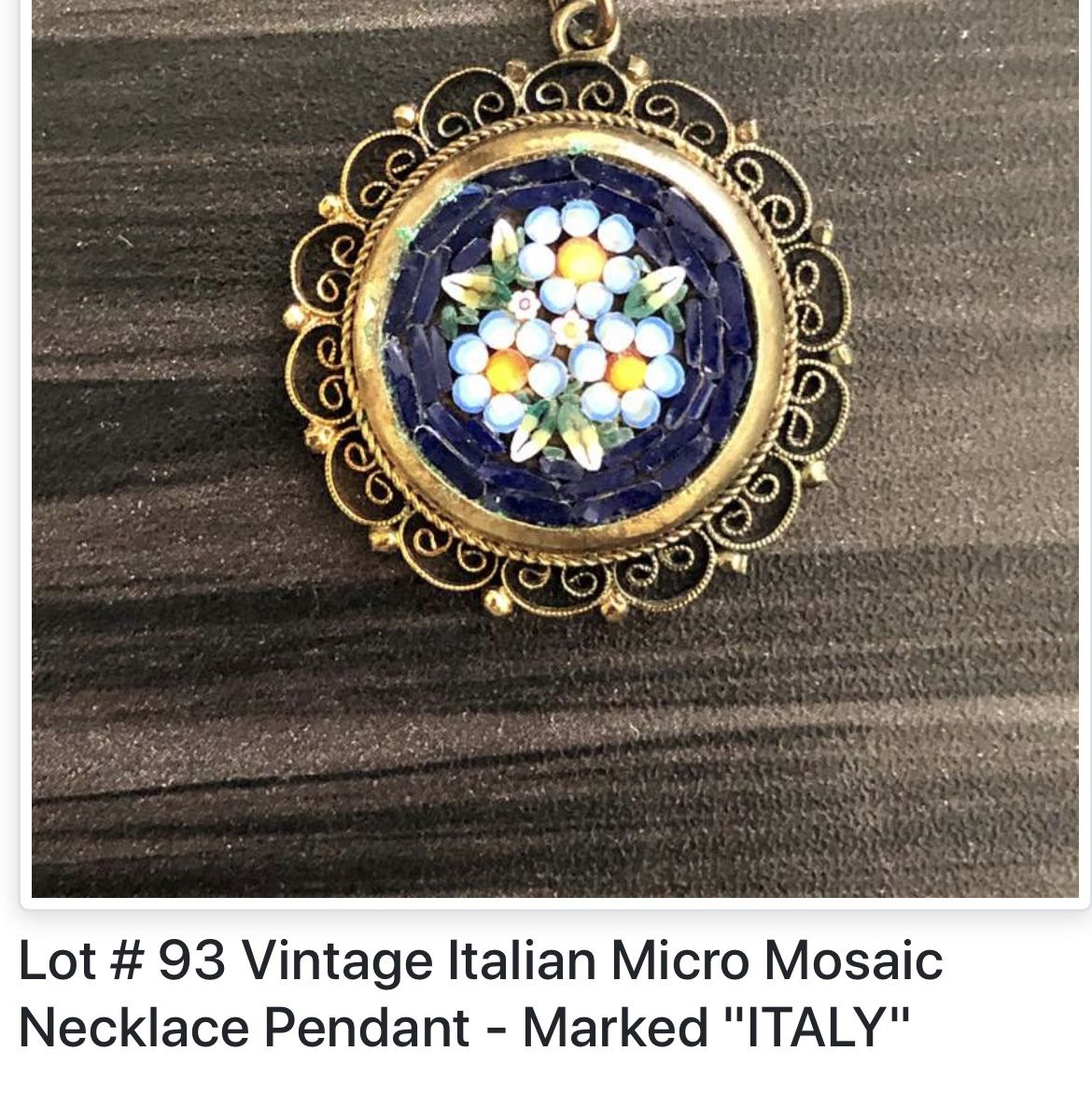 Italian Mosaic pendant