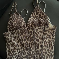 Brown corset top