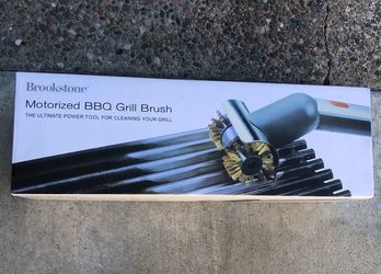 NEW!! Brookstone Motorized BBQ Grill Brush