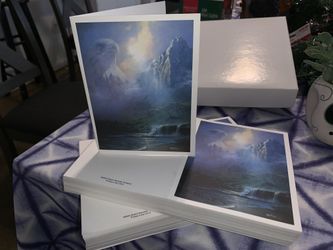 Paper cards for event! Funeral? Big stack