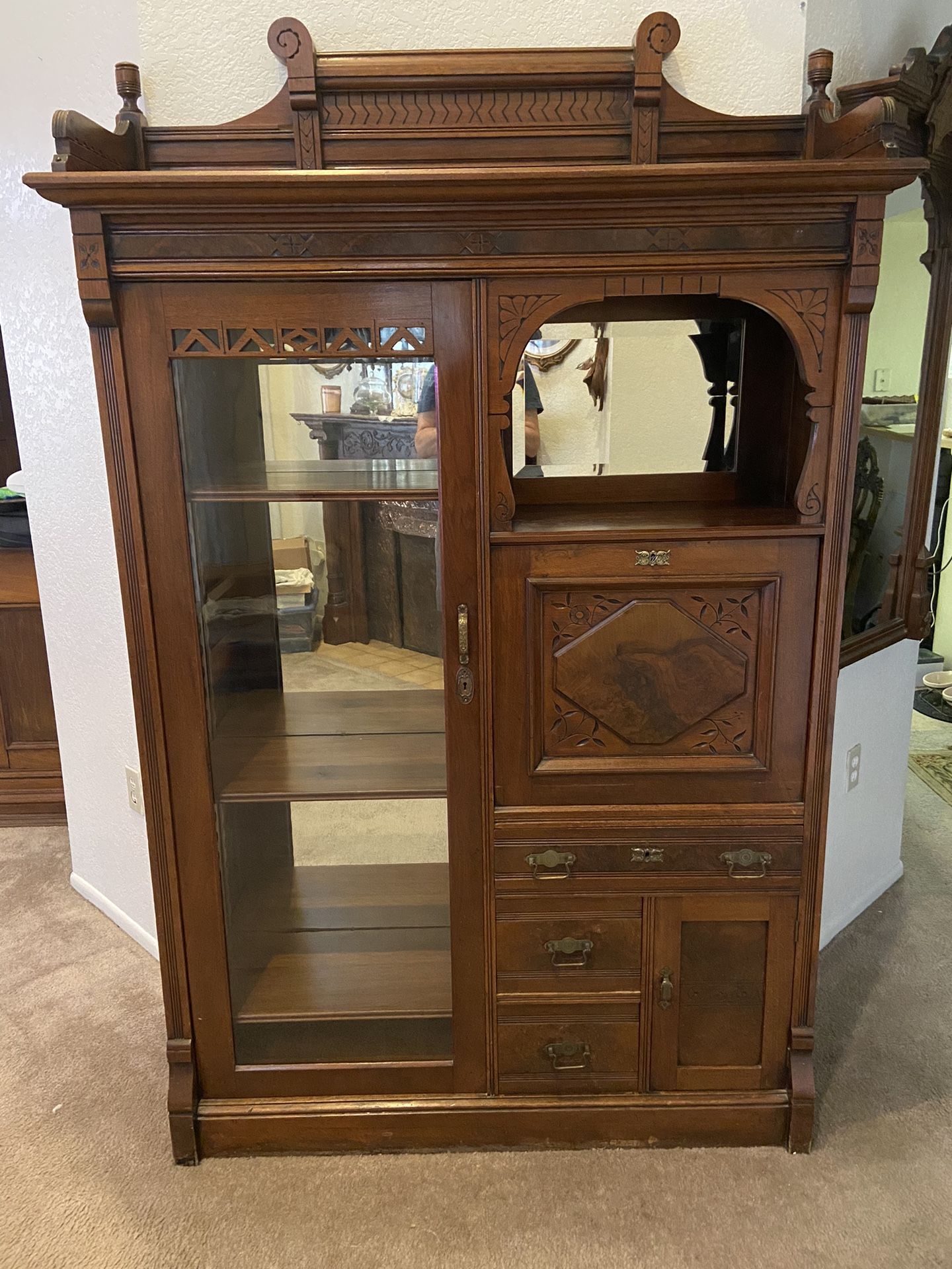 Antique Eastlake Secretary Desk