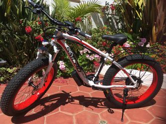 Electric Bicycle  model SMLRO  super classic  XDC 600 size 71 inches wide and 35 inches tall with 29 inches wheels