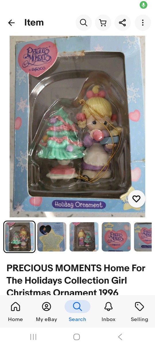 Precious Moments Holiday Keepsake Figurines