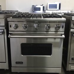 Viking 30”Wide Gas Range Stove Stainless Steel 