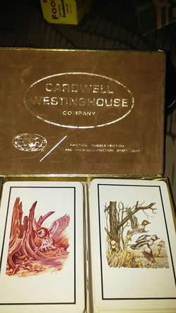 Collectible cardwell westinghouse playing cards
