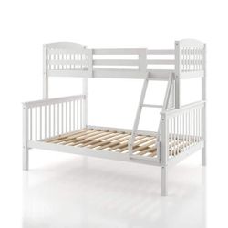 Brand New White Or Gray Or Brown Twin Over Full Bunkbed (60"W X 81"D X 68"H)