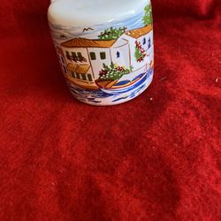 2.5 Inch Handmade In Greece Ceramic Greek White Pottery Salt/Pepper Shaker Set Imported From Greece