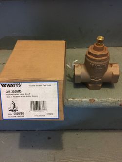 WATTS 3/4 “ 2000M5. 2way Flow Check Valve