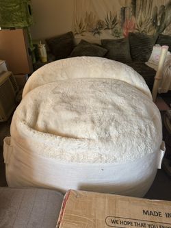 Cordaroys NEST Bean Bag Chair- Faux Fur