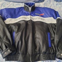 Vintage Mad House Corvette Leather Jacket Sz Large.  $250 Pickup In Oakdale 