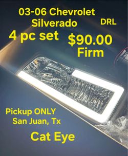 New 03-06 Silverado Avalanche Cateye 4pc DRL LED Headlights $90