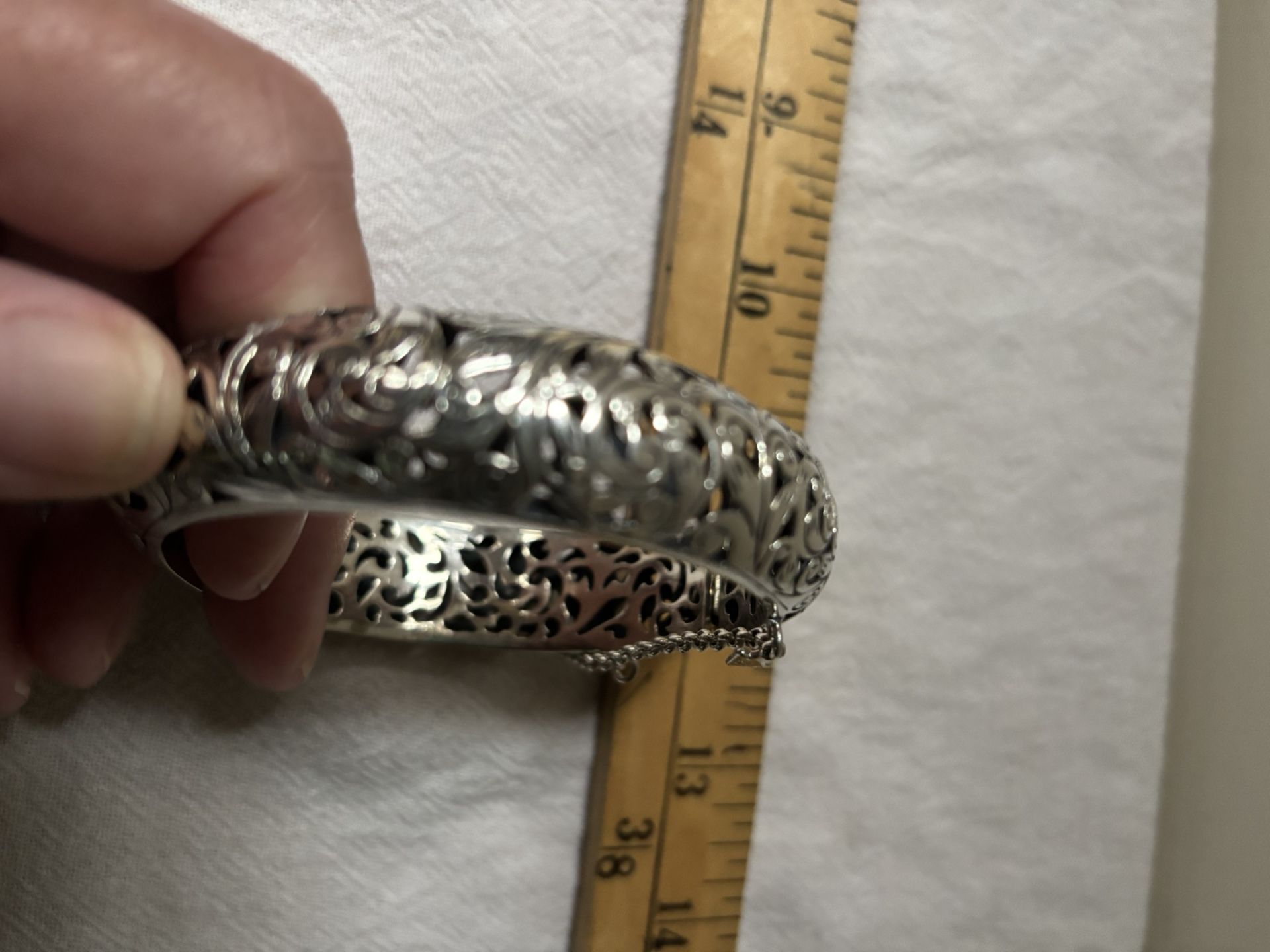 Beautiful Silver Bangle Bracelet By Silpada 