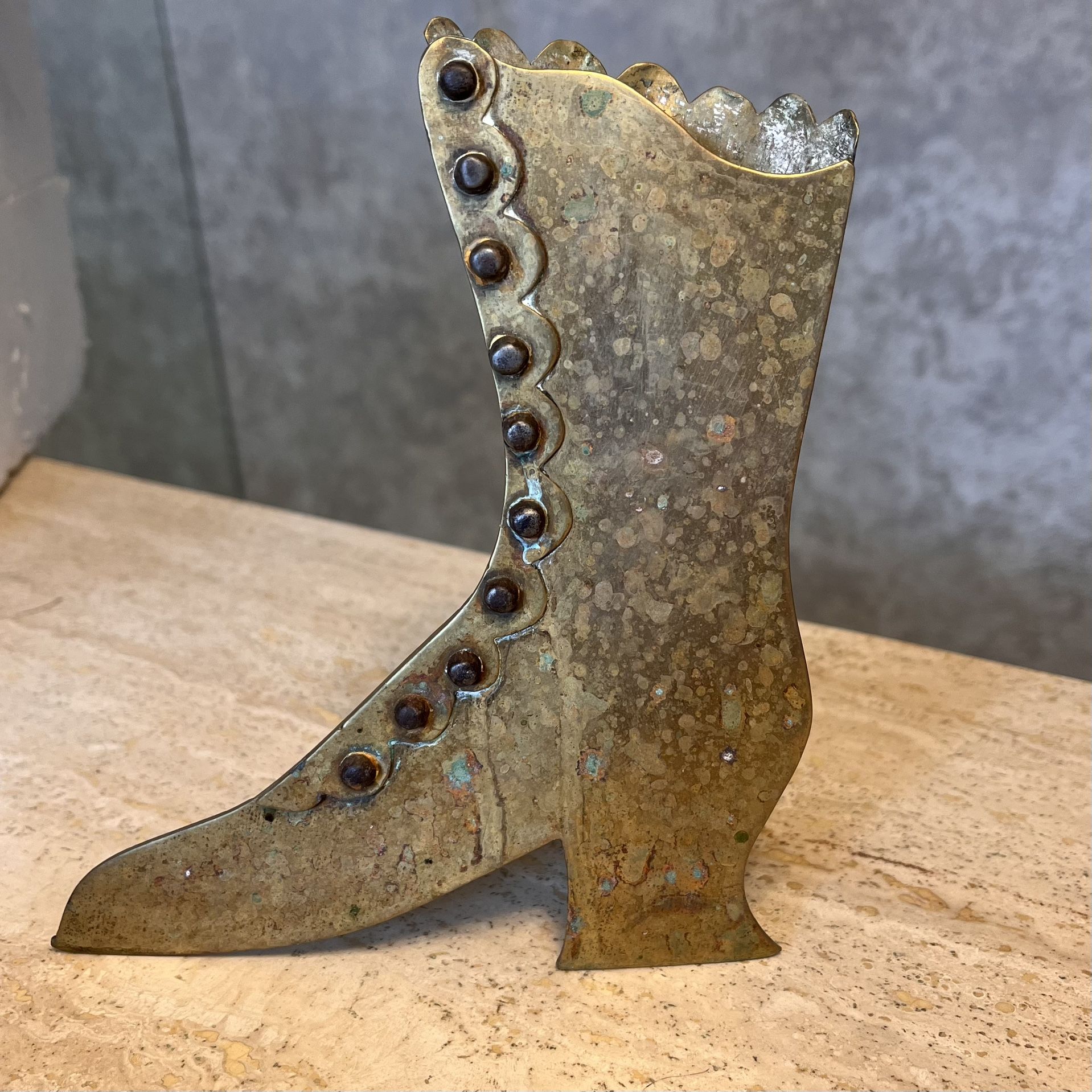 19th Century Victorian Brass Shoes *RARE*