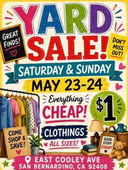 Huge yard sale
