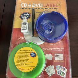 Dvd And Cd Labeling And Cleaning Kit