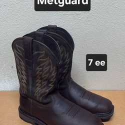 Ariat Work Boots Sz 7 ee STEEL SQUARE TOE