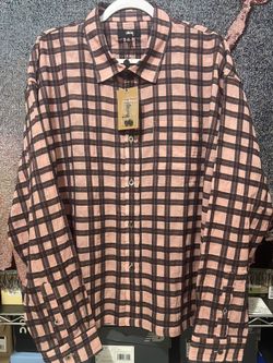 STUSSY SONOMA PLAID LONG SLEEVE SHIRT