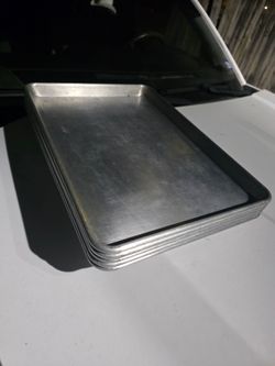 Commercial Aluminum Sheet Pans / Baking Trays (Stack of pans)