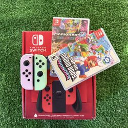 Brand New Nintendo Switch OLED Mario Red Edition Everything Pictured Included