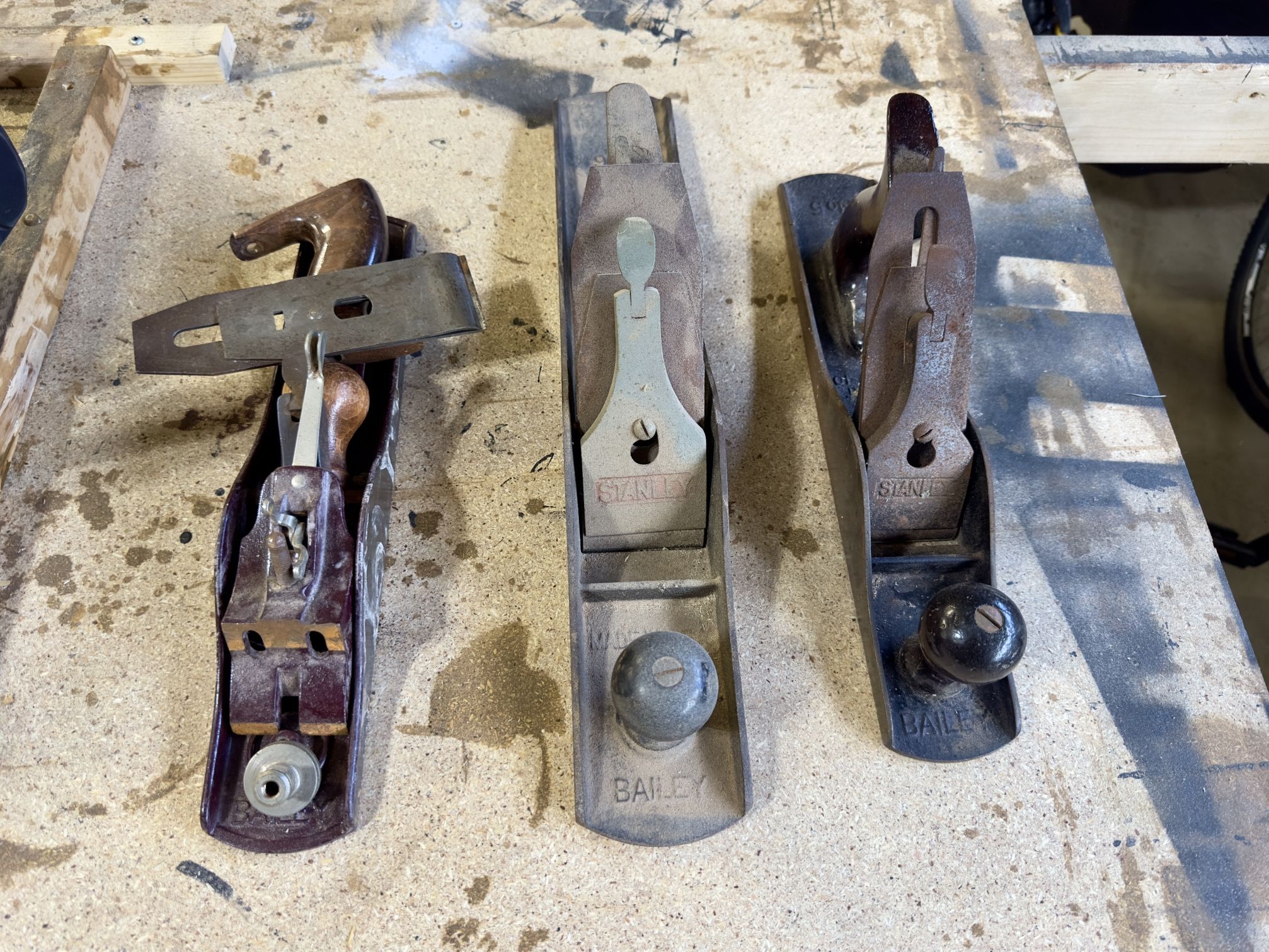 Lot Of Stanley And Bailey Hand Planes