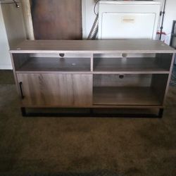 Essentials Mixed Material Tv Stand