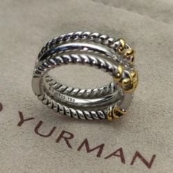 David Yurman Crossover Ring Size 7