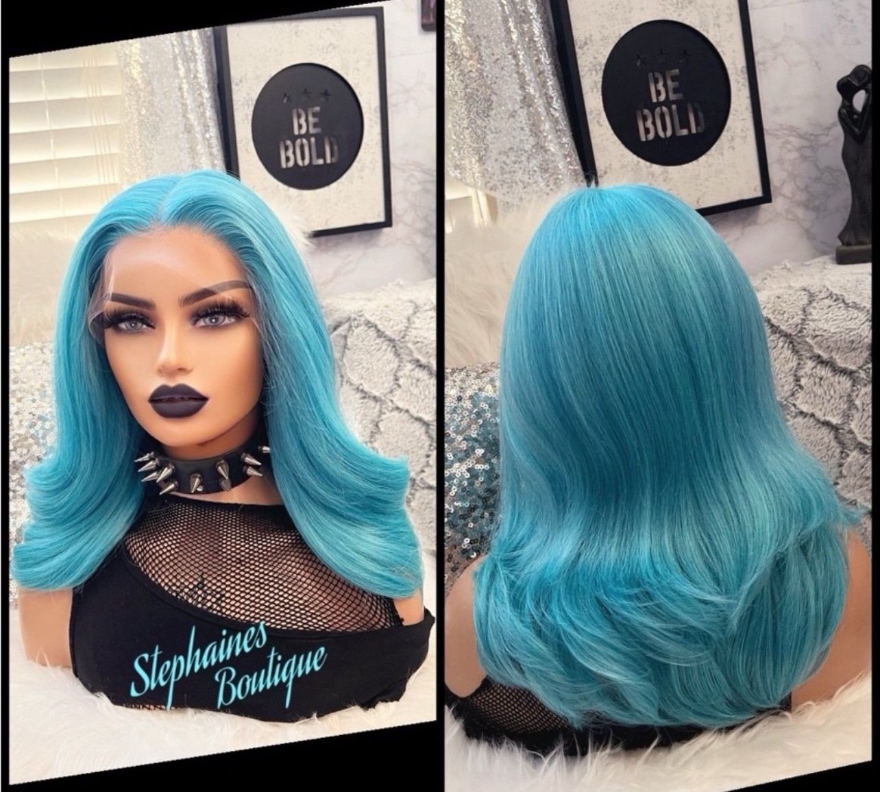 Human Hair Blended Lace Front Wig