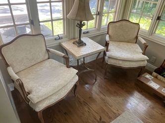 Two chairs and a table