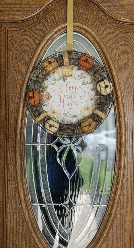 Handmade 14" Fall Wreath Handmade