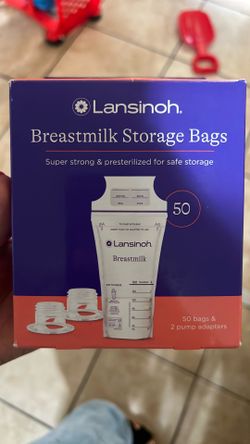 Breast milk storage bags