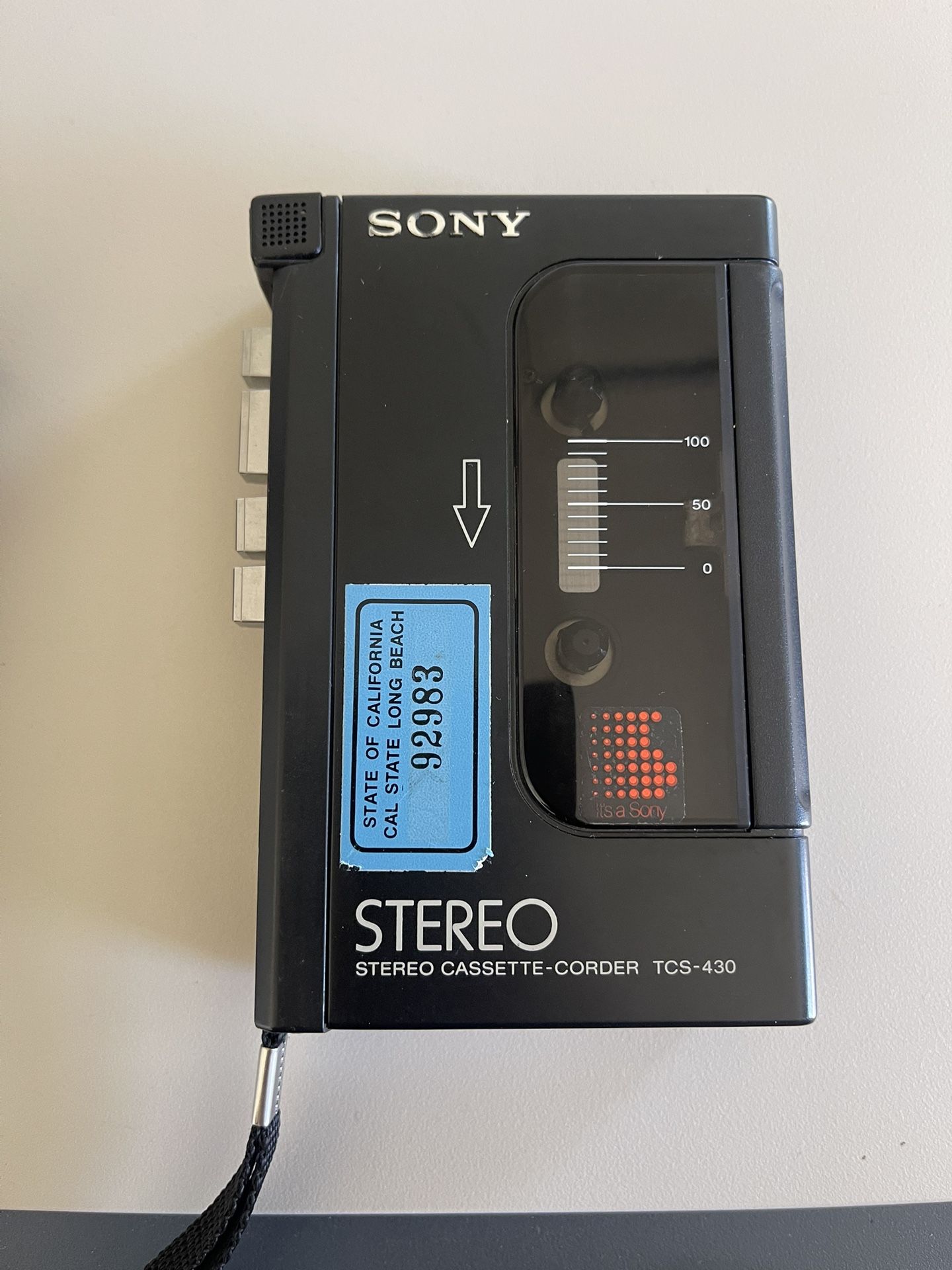 Sony TCS-430 Handheld Stereo Cassette Recorder